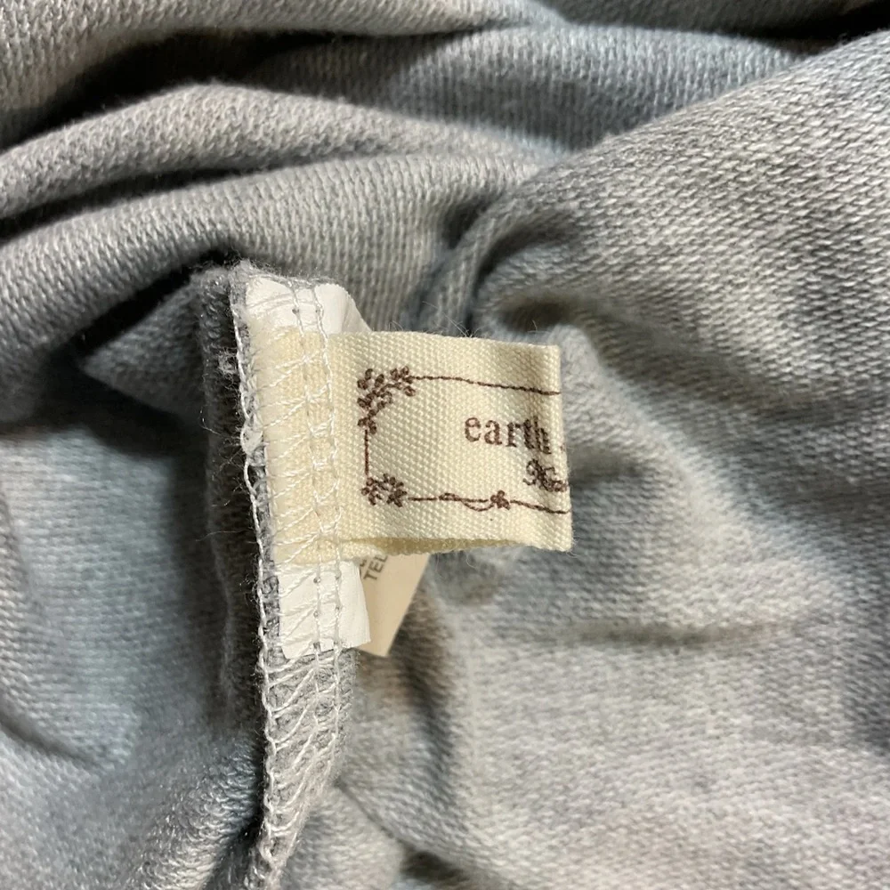 Earth Music‎ & Ecology Kawaii Cat Gray Light Weight Hoodie Detachable Tail